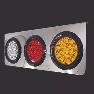 화물차 PMF442Z7 후미등 3구 사각 스텐판 LED 테일 램프 24v