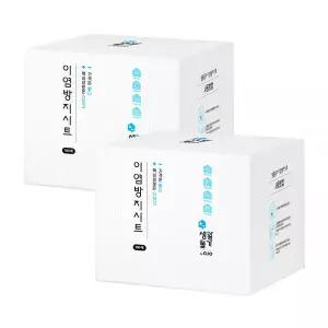 크리오 생활물가 이염 방지 시트 청바지 흰티 세탁 100매+100매 MNS