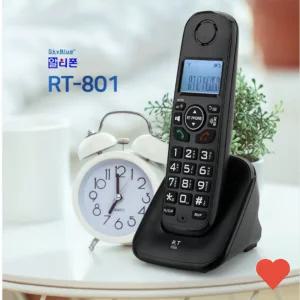 전화기 801 블랙 무선전화기 발신자번호표시 사무실 매장