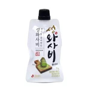 주비푸드 자연에서 갈아만든 생와사비 75g×2개[아이스박스+아이스팩] /