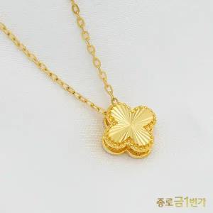 여자 순금 목걸이 볼 포리프 11.25g 99.9