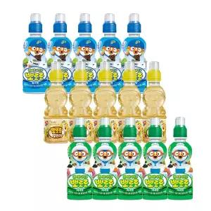뽀로로 음료수 밀크맛 235ml 5개+보리차 220ml 5개+사과맛 235ml 5개