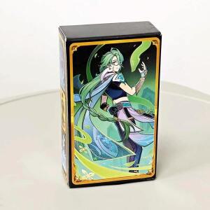 95cm TCG 카드 장난감 Genshin ImpACt 65 PCS Cyno Yoimiya Sangonomiya 코스프레 데크 보드 게임 캐릭터
