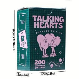 2026 토킹 하츠 대화 카드 커플 게임 데이트 나이트 여행 모험용 | 타입 멋진 발렌타인데이 선물