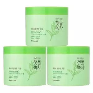 과일나라 첫물녹차 프레시 클렌징크림 300ml 3개