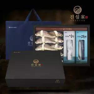 [진심家]영광법성포 굴비_제주 은갈치고등어 혼합세트(굴비 10미(1.0kg 20cm내외)+갈치 1미(300g)+고등어 3