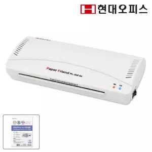 [현대오피스] A4 코팅기 PL-240 A4 +코팅지 25매 실속형 2롤러코팅기 무열코팅