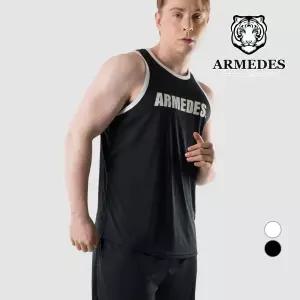 아르메데스 머슬핏 배색 남자 헬스나시 짐웨어 AR-114