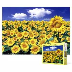 1000피스 직소퍼즐 - 해바라기 들판과 푸른 하늘 W2660ED