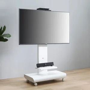 인페쏘 이동식거치대 삼성 LG 호환 TV스탠드 대형 티비거치대 브라켓 55인치 65인치 75인치 80인치 사무실 화상 회의용 학교 학원 교육용 전자칠판 
