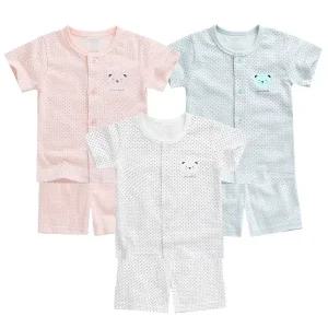 [그린베베] 영유아 여름용_스몰도트 쟈가드내의(반팔)/아기옷/여름내복/아기실내복/반팔티/반바지/신생아/남아/여아/상하세트/순면/KC인증/국내원단