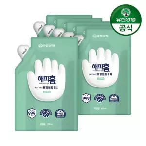 해피홈 SAFE365 핸드워시 리필형 그린샤워향 200ml 6개