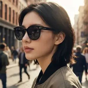 [톰포드] 선글라스 TF1137K 01A 아시안핏 명품 오버핏 블랙 라운드 블랙 뿔테