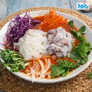 [도리마켓] 별미 한치 물회 2인세트 (몸통살 200g+다리살 200g+육수1팩) / 드라이아이스 포장