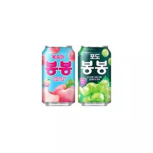 [아트박스]/마전동상회 해태 봉봉 뚱캔 포도봉봉 복숭아봉봉 340ml 24개