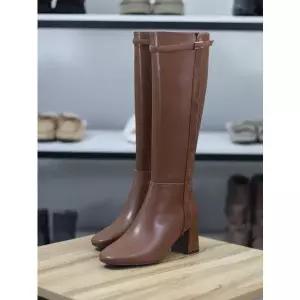 [BY ROSSO]바이로쏘 세이브존06 소가죽 벨티드 청키힐 6.5cm 롱부츠 25W128J77DH2 (S44784844)