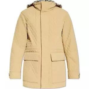 버버리 MUST IT_BURBERRY Check Hooded Quilted Nylon Jacket 8093877) 체크 후드 퀼팅 나일론 재킷)