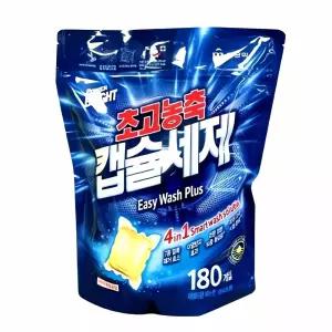 파워브라이트 초고농축 세탁캡슐 180개입 세제 알갱이 세탁 액 빨래 비누 세탁기 청소