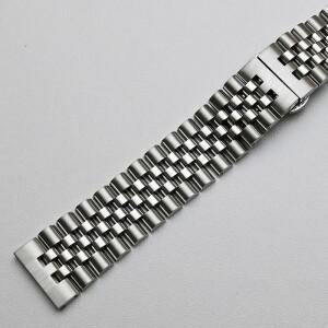 호환용 쥬빌레 곡선 엔드 시계 밴드, 스테인레스 스틸 스트랩 팔찌, 세이코 티쏘 실버 교체, 18mm, 19mm, 2