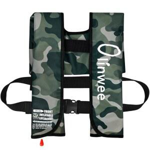 성인 자동 팽창식 PFD 재킷, 카약 SUP 패들보드 보트 요트 낚시용 조절 가능하고 가벼운 수상 스포츠 조끼(부력은 150N 이상)