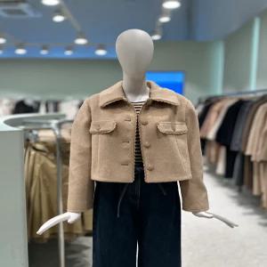 듀엘 레이스포인트 볼륨소매 크롭 자켓 L254PSF031 607564
