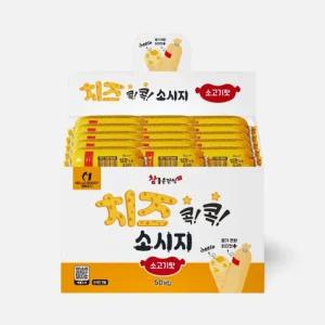 참좋은간식 치즈 콕콕 소시지 소고기맛 30gX50개입강아지간식 강아지소세지