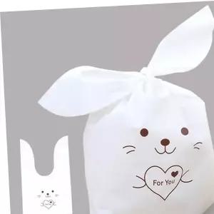 토끼 선물용 비닐백 대 10P 베이커리 사탕 초콜릿