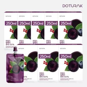 도투락 와일드 야생 빌베리 퓨레 100% 8박스(50ml x 40팩 / 총 2000ml)