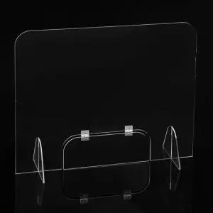 TBZ 투명 아크릴 깔끔 칸막이 도어 창구형) 50x50cm) 책상파티션 책상칸막이 아크릴가드