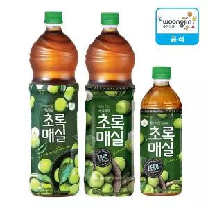 [웅진식품] 초록매실/초록매실제로 택1(500ml 24개/1.5L 12개)