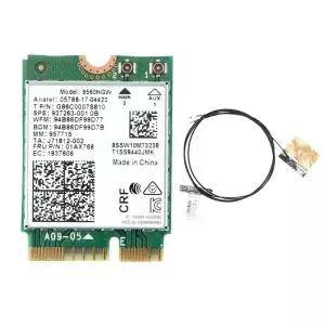 X07A 9560NGW WiFi 카드 안테나 730Mbps 무선 AC 9560 듀얼 밴드 24G+5G BT 50 M2 CNVI 어댑터