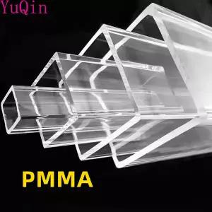 아크릴봉 크기의 아크릴 사각 튜브 파이프 덕트 투명 플렉시 유리 PMMA 사중주 칸탈 맞춤형 컷