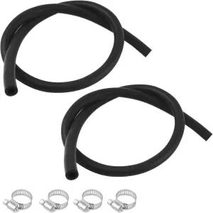 클램프가 장착된 2PCS 27232 11/32 x36 자동차 브레이크 부스터 진공 호스 키트 300PSI 교체용 소프트 파워