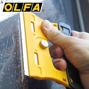 OLFA GSR-1 실용적인 휴대용 유리 스크레이퍼, 스테인리스 스틸 블레이드, 3B 타일 표면의 접착제 제거