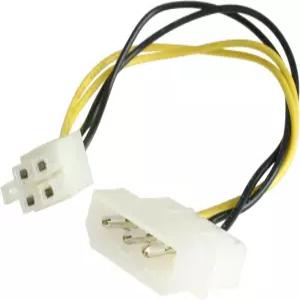 StarTech.com 6인치 LP4-P4 보조 전원 케이블 어댑터 - LP4-4핀 ATX Molex-P4 TAA LP4P4ADAP