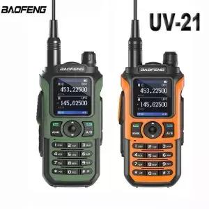 바오펑 UV2 프로 방수 무전기 V2 멀티밴드 휴대용 햄 양방향 무선 주파수 복사 기능 타입C 사냥용