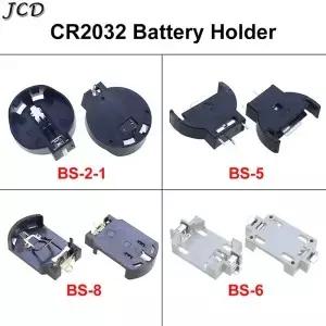 JCD 10PCS CR2032 3V 배터리 버튼 셀 코인 홀더 소켓 SMD 박스 케이스
