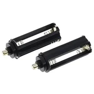 2pcs Plastical 배터리 홀더 상자 케이스 3 AAA 18650 변환기