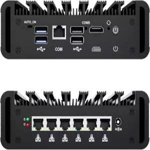 EGSMTPC 방화벽 미니 PC 라우터 6포트 2.5GbE 네트워크 8GB RAM mSATA SSD 홈 및 소규모 비즈니스 보안