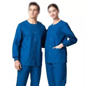 스크럽복 응급 수술 동물 간호 단추형 치과 반팔 긴팔