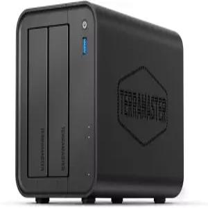 테라마스터 F2-425 2베이 NAS 스토리지 - 인텔 x86 쿼드코어 CPU 4GB RAM 2.5GbE LAN 가정용 네트워크 연결