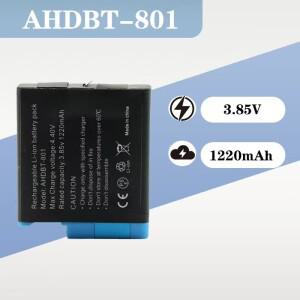 3.85V 1220mAh 산고 배터리, 완전히 디코딩되었으며 팝업 없음, 고프로 HERO8/7/6/5 카메라에 적합