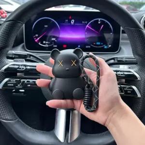 블랙 베어 캐릭터 스마트키 케이스 키링 현대 기아 벤츠 BMW 쉐보레 자동차키 커버