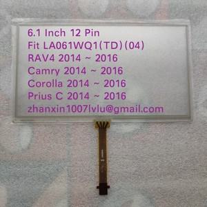 6.1 인치 12 핀 터치 스크린 LA061WQ1TD04 2014 ~ Camry Corolla RAV4 Prius C 차량용 멀티미디어 플레이어