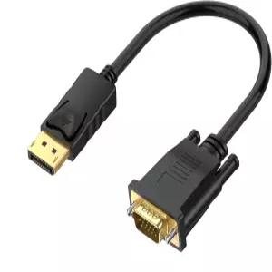 짧은 디스플레이포트에서 VGA 케이블까지 1.5피트 컴퓨터 DP 모니터/프로젝터 어댑터 TV HD 비디오 1080P