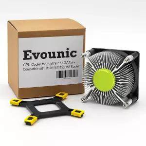 i3/i5/i7 LGA115x용 CPU 쿨러 - 1150 1151 1155 1156 1200 소켓과 호환 조용한 팬 및 알루미늄 방열판
