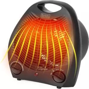 BLACK+DECKER 개인용 데스크톱 히터 사무실 책상용 공간 홈 오피스 및 2개의 열 선풍기 전용 설정 조절