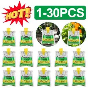 벌레 해충 퇴치기 포충기 모기 1-30Pcs 플라이 트랩 일회용 포수 가방 말벌 곤충 버그 킬러 야외용 파리