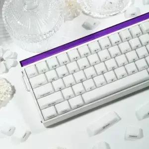 젤리 사이드 키캡 스 크리스탈 핑크 체리 프로파일 MX 6 68 기계식 키보드 00