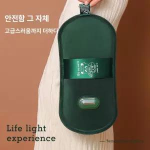 스마트 온수 찜질팩 방폭 복부 곰돌이 파우치 주머니 물주머니 단전 온도조절 보온 핫팩